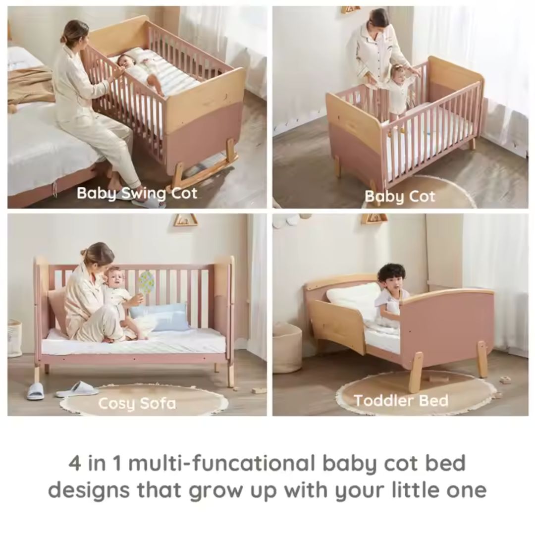 Boori Neat 4-in-1 Cot Bed Bundle