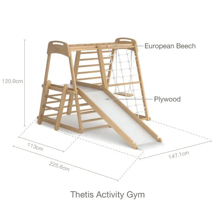 Boori Thetis Indoor Gym (Extended) with Accesories - Against The Grain Childrens Furniture & Essentials