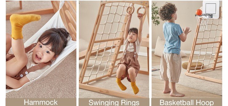 Boori Thetis Indoor Gym (Extended) with Accesories - Against The Grain Childrens Furniture & Essentials