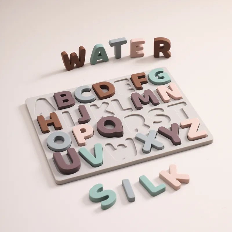 Silicone Alphabet Sorting Puzzle - Against The Grain Childrens Furniture & Essentials