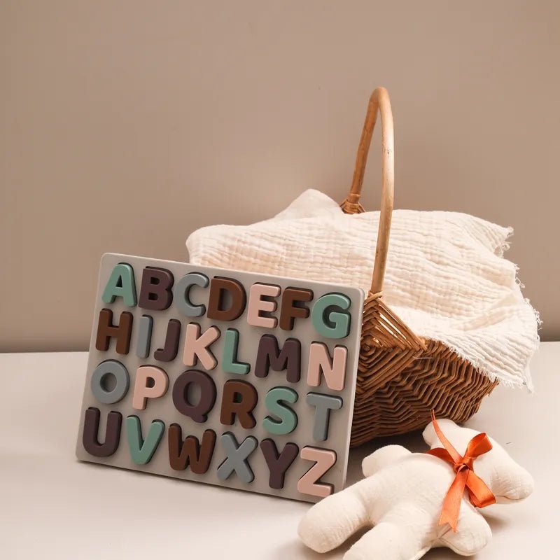 Silicone Alphabet Sorting Puzzle - Against The Grain Childrens Furniture & Essentials
