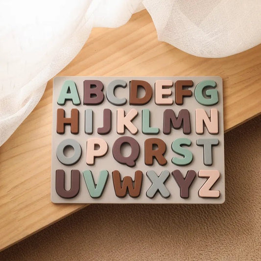Silicone Alphabet Sorting Puzzle - Against The Grain Childrens Furniture & Essentials