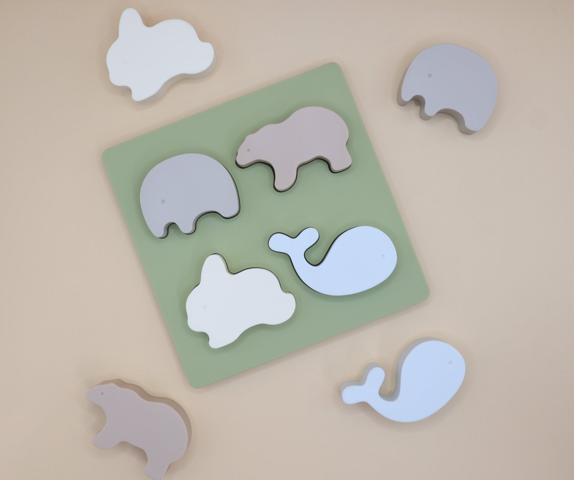 Silicone Animal Sorting Puzzle - Against The Grain Childrens Furniture & Essentials