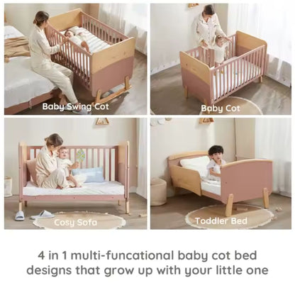 Boori Neat 4-in-1 Cot Bed Bundle