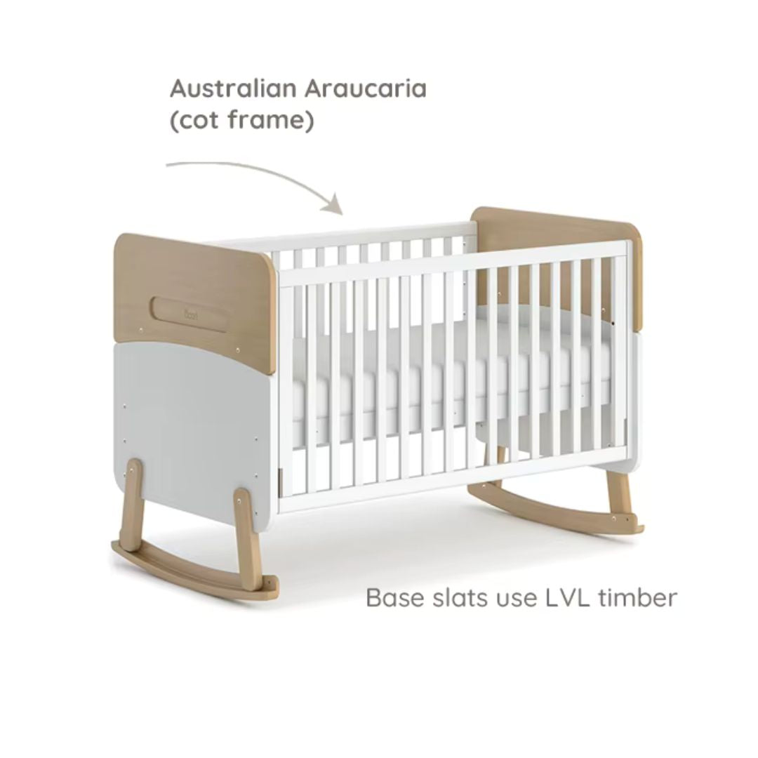 Boori Neat 4-in-1 Cot Bed Bundle