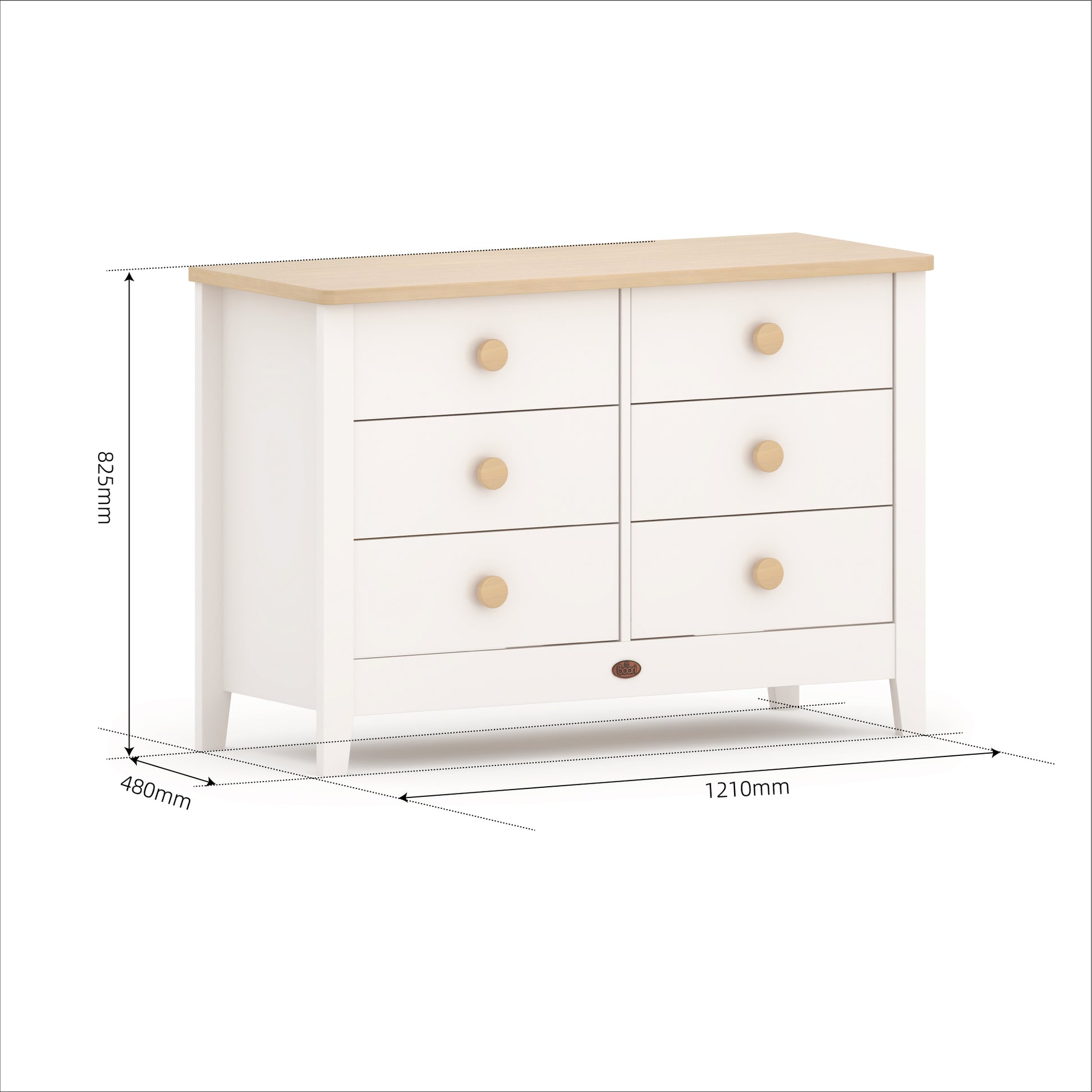 Boori Universal 6 Drawer Chest - Against The Grain Childrens Furniture & Essentials