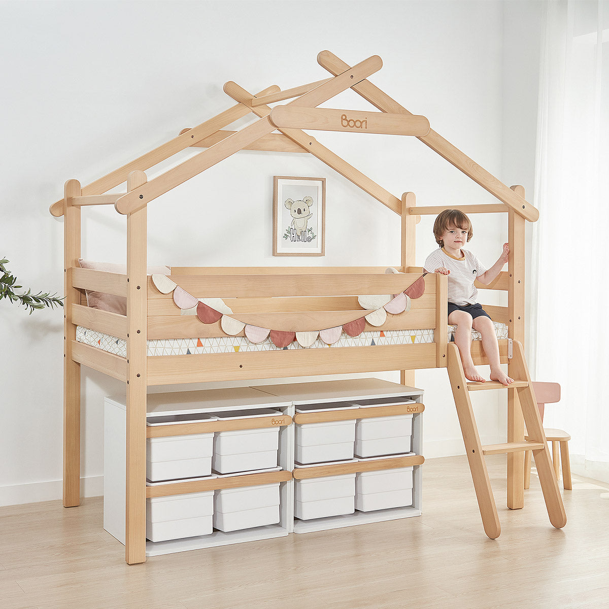 Boori Forest Teepee Single Loft Bed - Against The Grain Childrens Furniture & Essentials