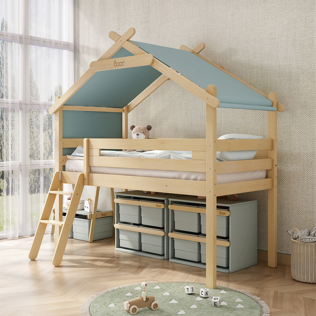 Boori Forest Teepee Single Loft Bed - Against The Grain Childrens Furniture & Essentials