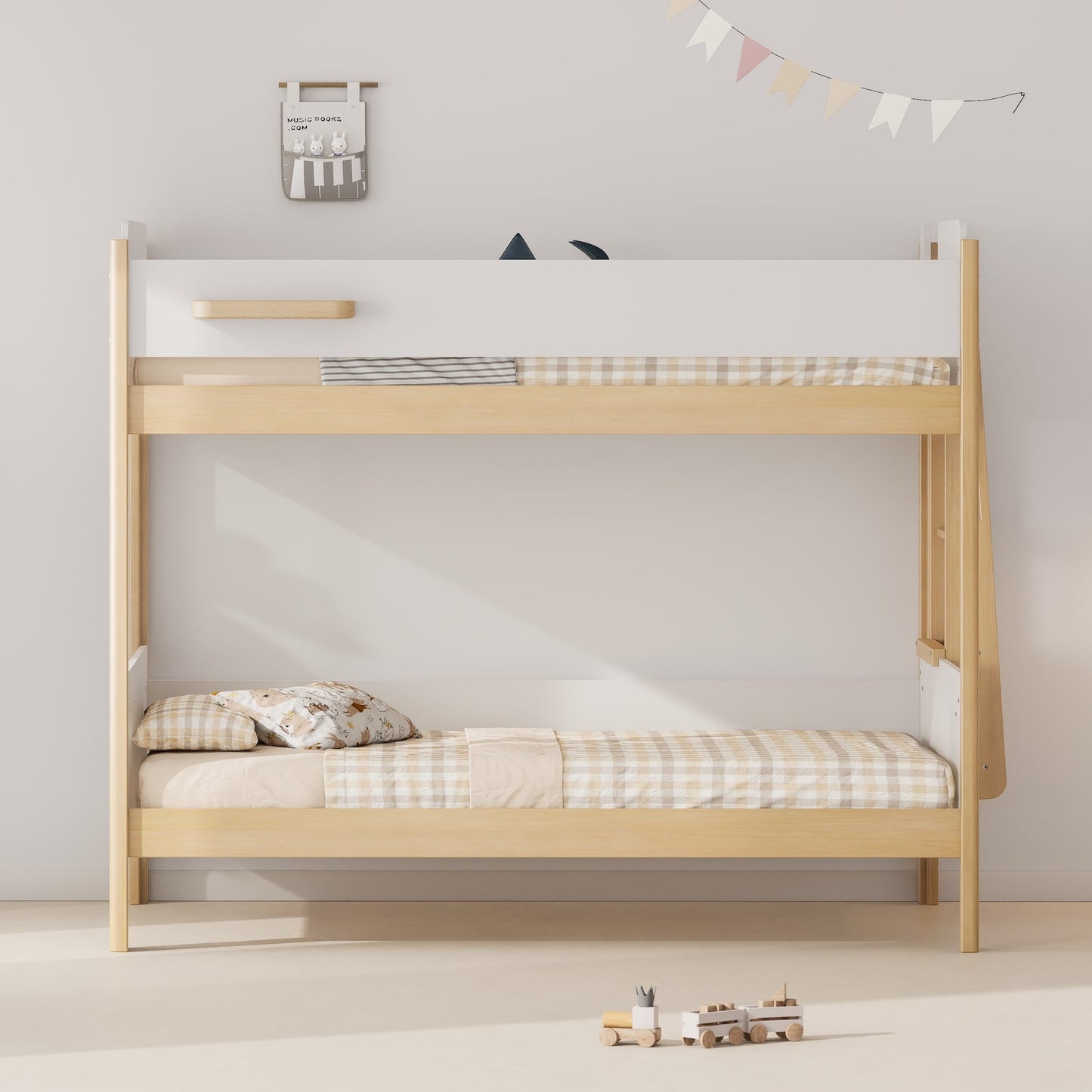 Boori Natty King Single Bunk Bed with Ladder - Against The Grain Childrens Furniture & Essentials