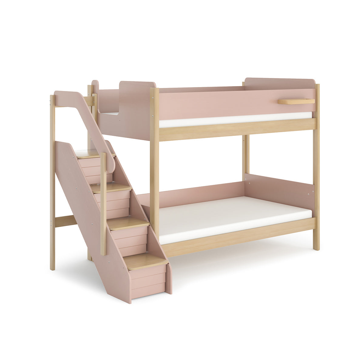 Boori Natty King Single Bunk Bed with Storage Staircase - Against The Grain Childrens Furniture & Essentials