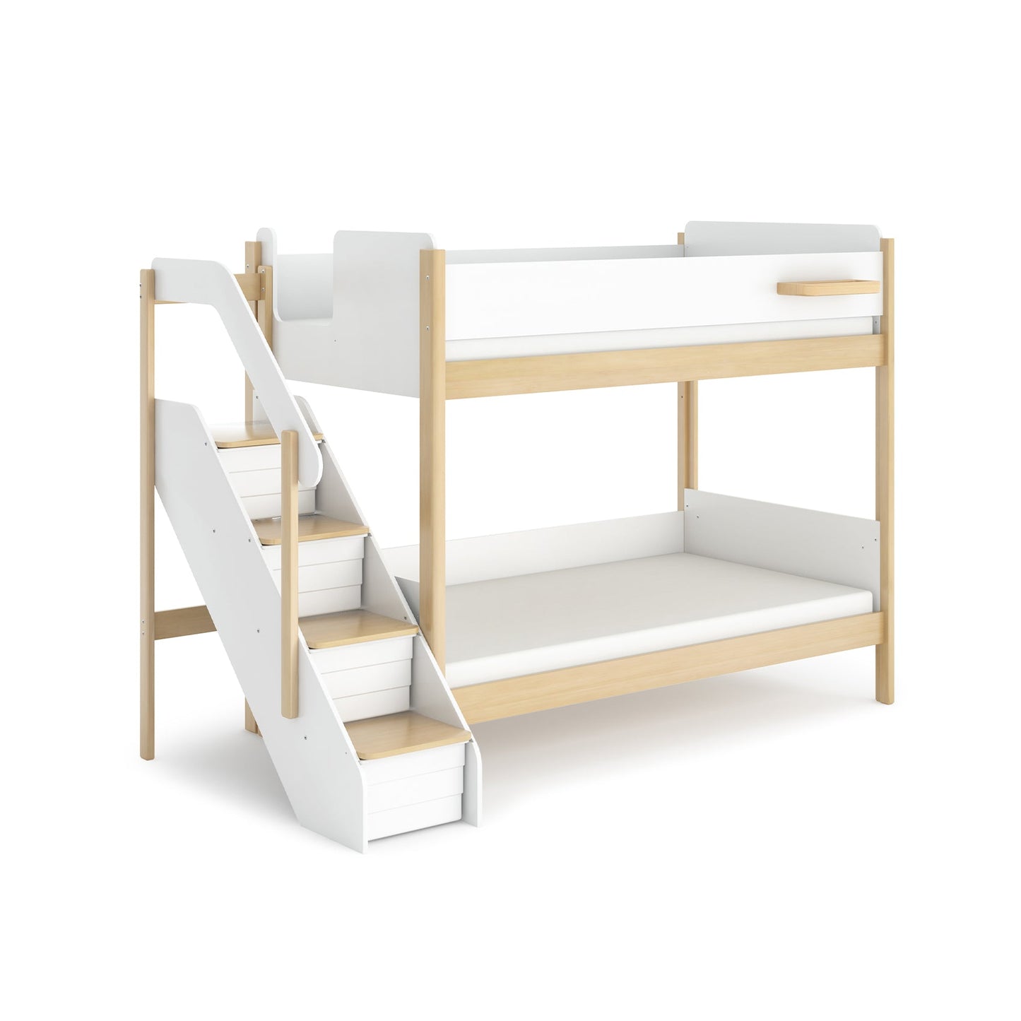 Boori Natty King Single Bunk Bed with Storage Staircase - Against The Grain Childrens Furniture & Essentials