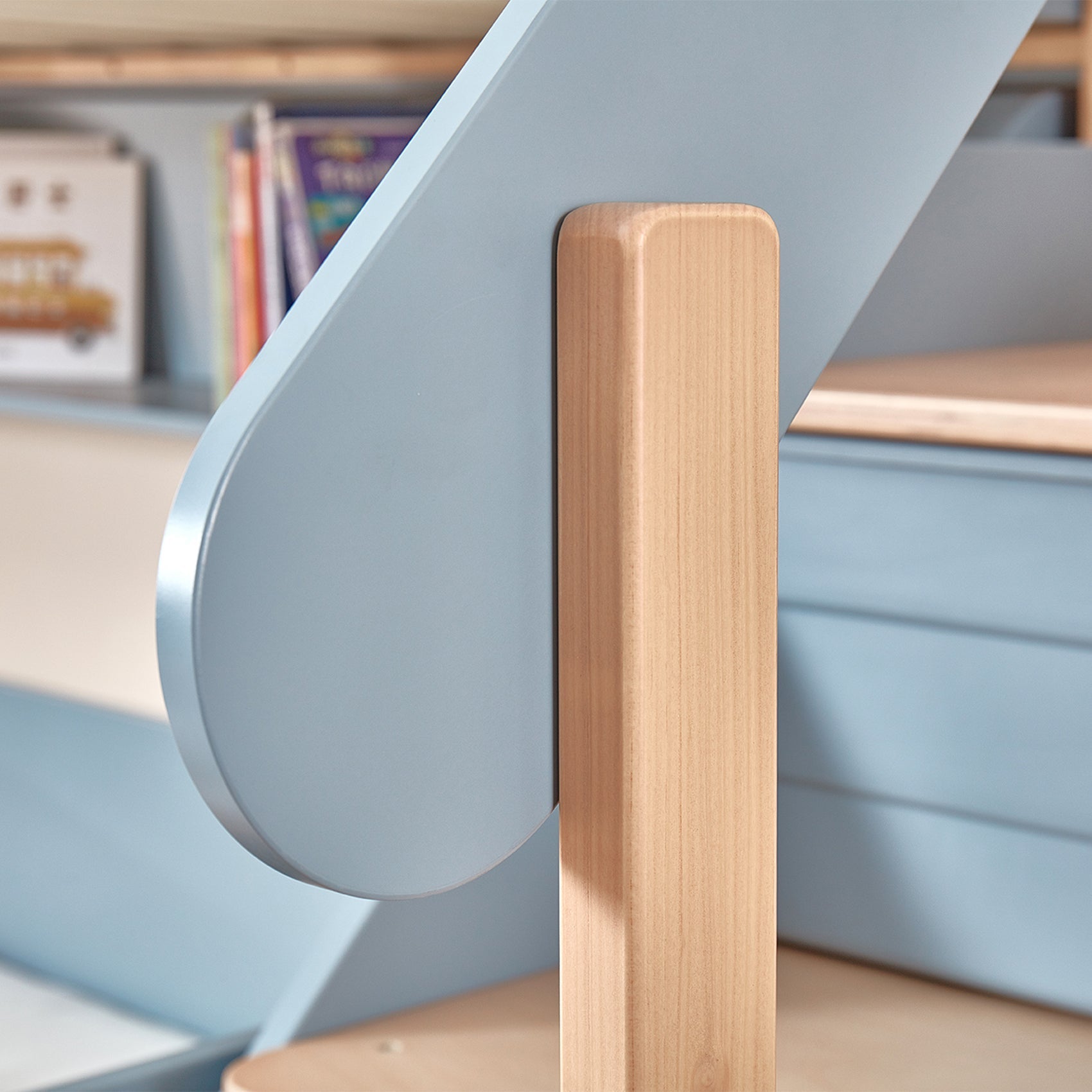 Boori Natty King Single Bunk Bed with Storage Staircase - Against The Grain Childrens Furniture & Essentials