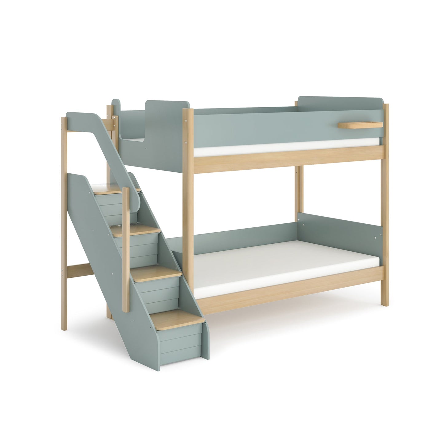 Boori Natty King Single Bunk Bed with Storage Staircase - Against The Grain Childrens Furniture & Essentials