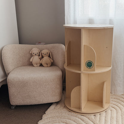Mini Rotating Bookshelf