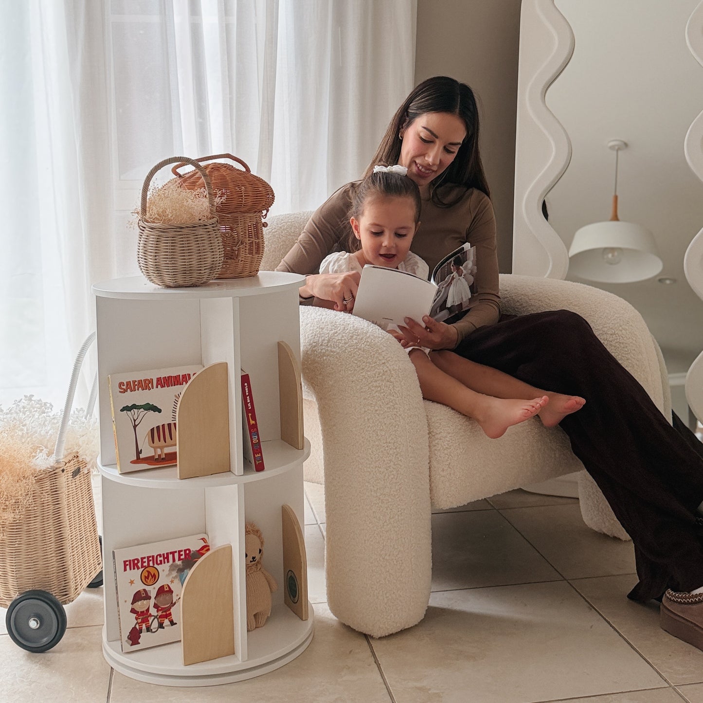 Mini Rotating Bookshelf