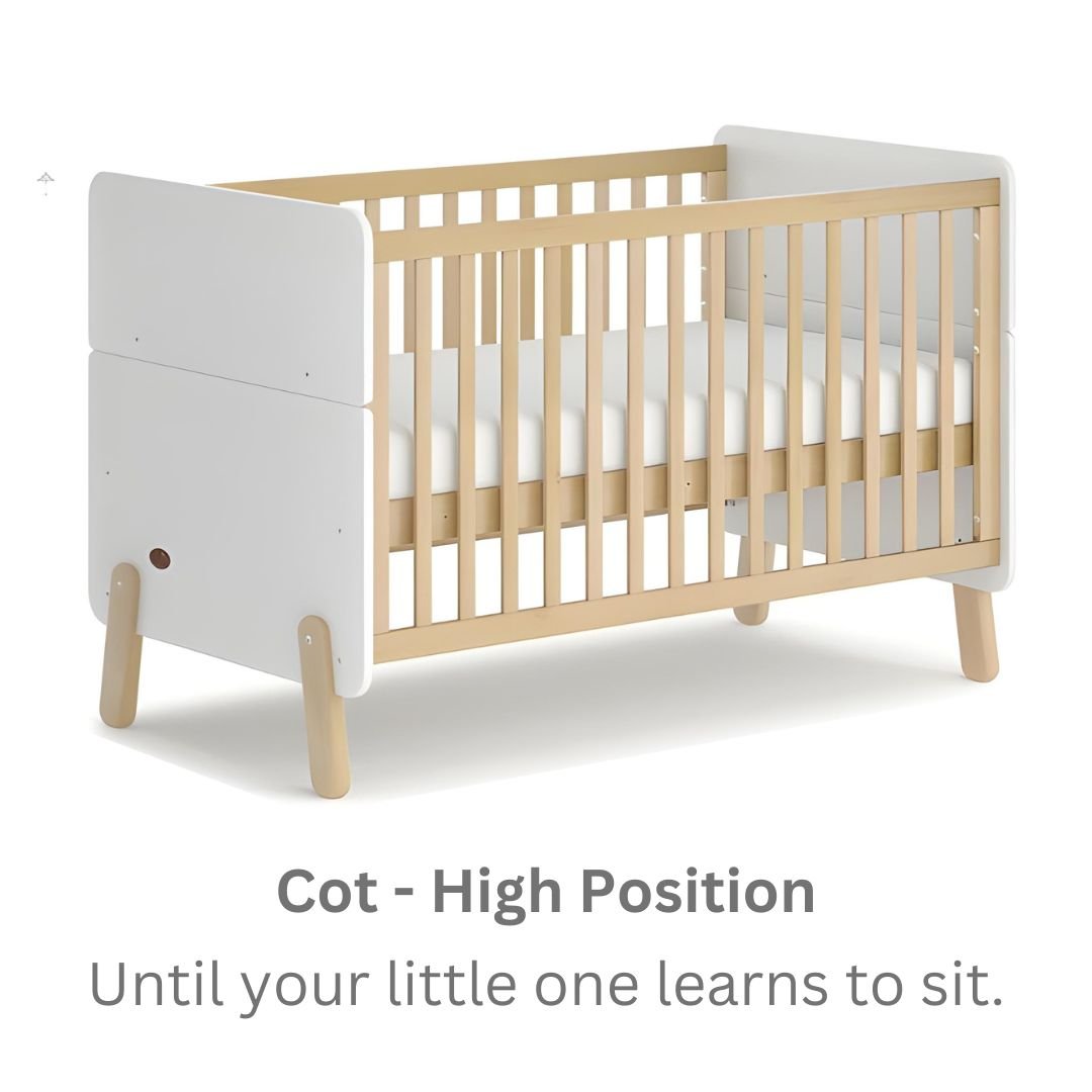 Boori Natty Multipurpose Cot Bed with Mattress - Against The Grain Childrens Furniture & Essentials