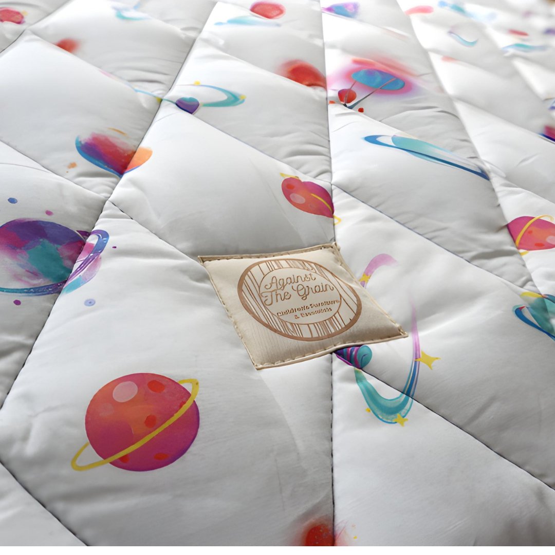 Premium Organic Cotton/Waterproof Playmat - Galaxy - Against The Grain Childrens Furniture & Essentials