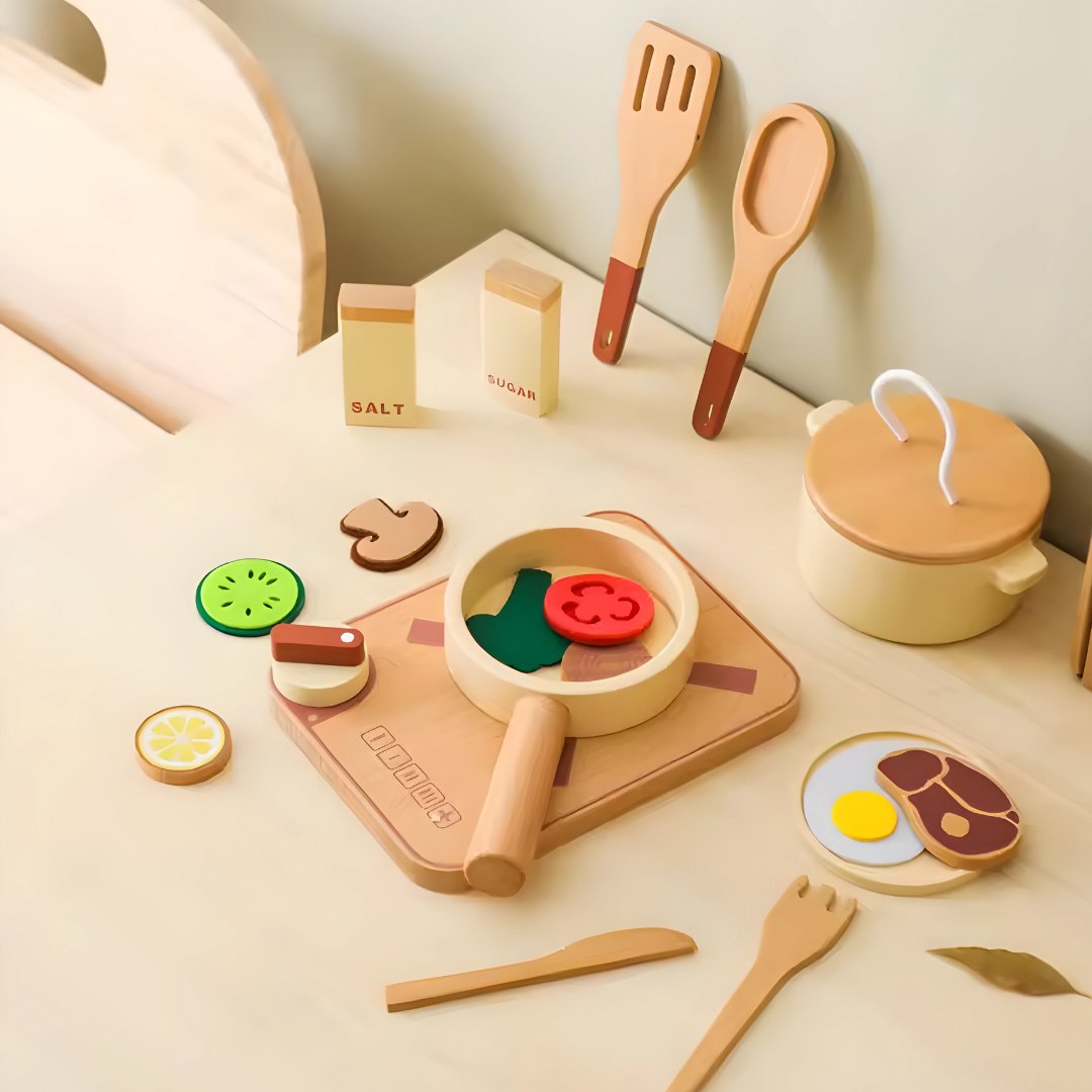 Pretend Cooking Set - Against The Grain Childrens Furniture & Essentials