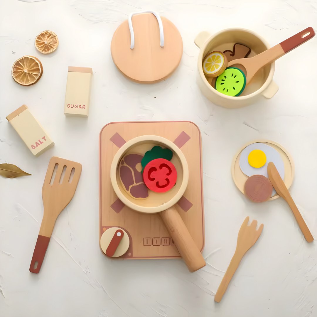 Pretend Cooking Set - Against The Grain Childrens Furniture & Essentials