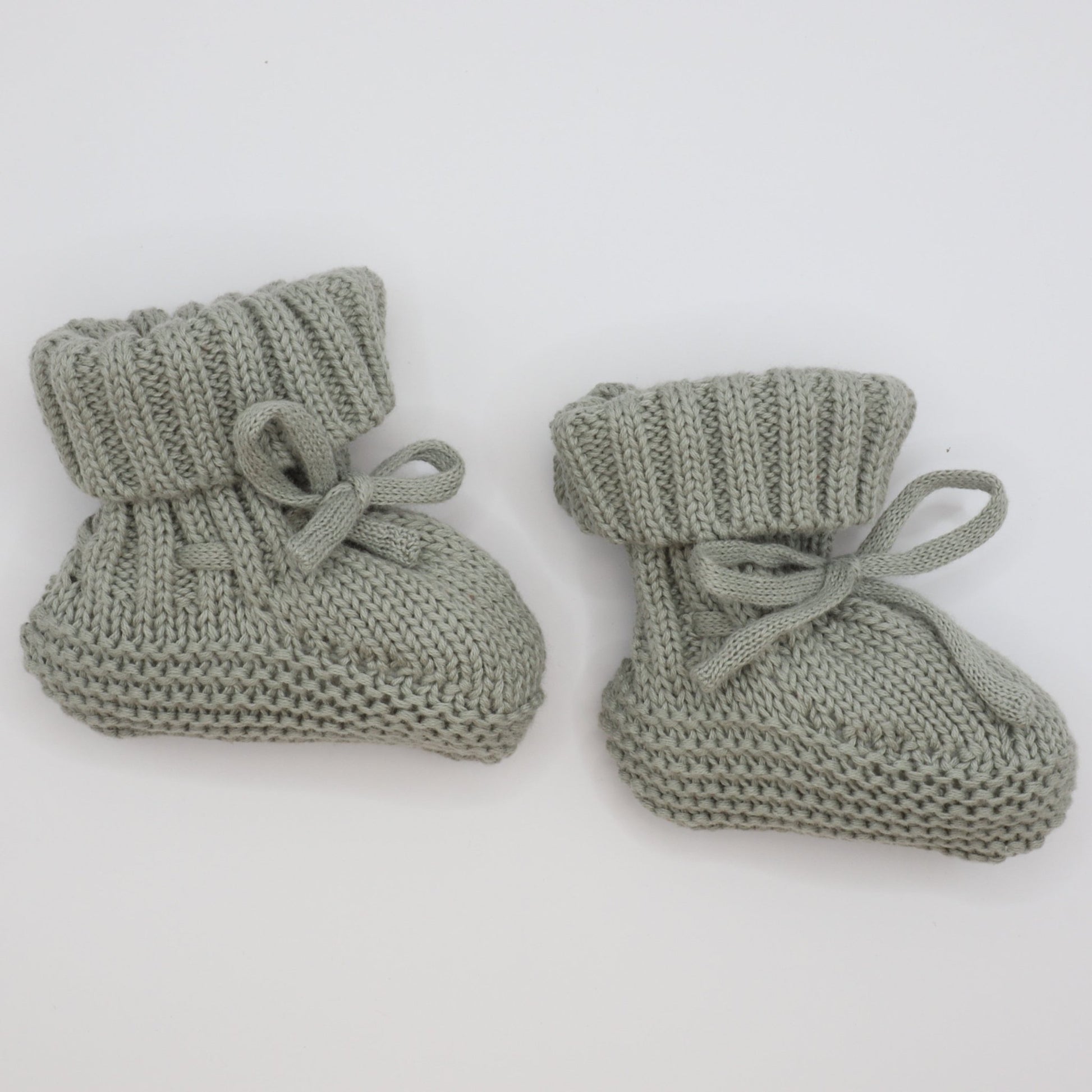 100% Organic Cotton Knitted Booties - Against The Grain Childrens Furniture & Essentials