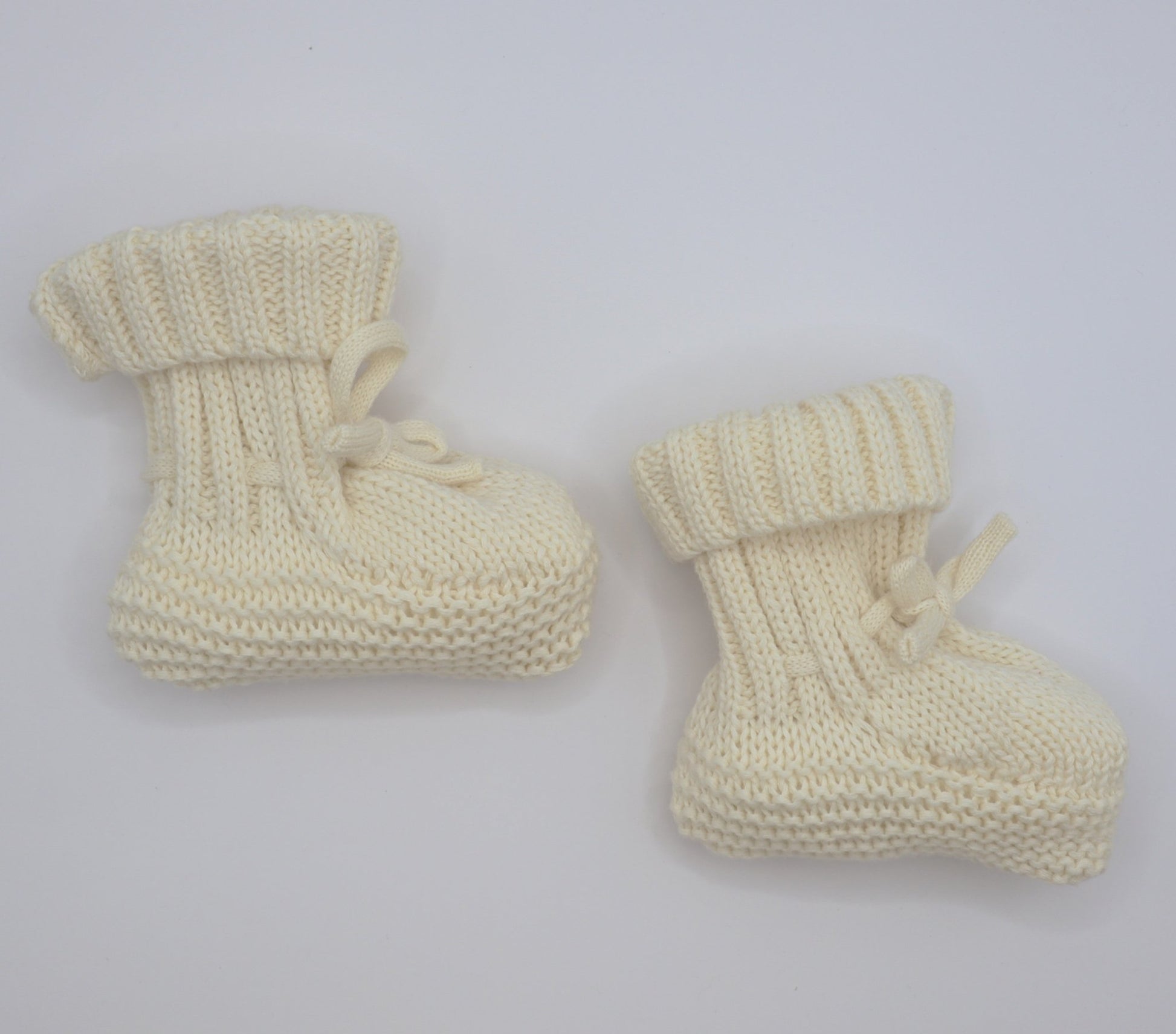 100% Organic Cotton Knitted Booties - Against The Grain Childrens Furniture & Essentials