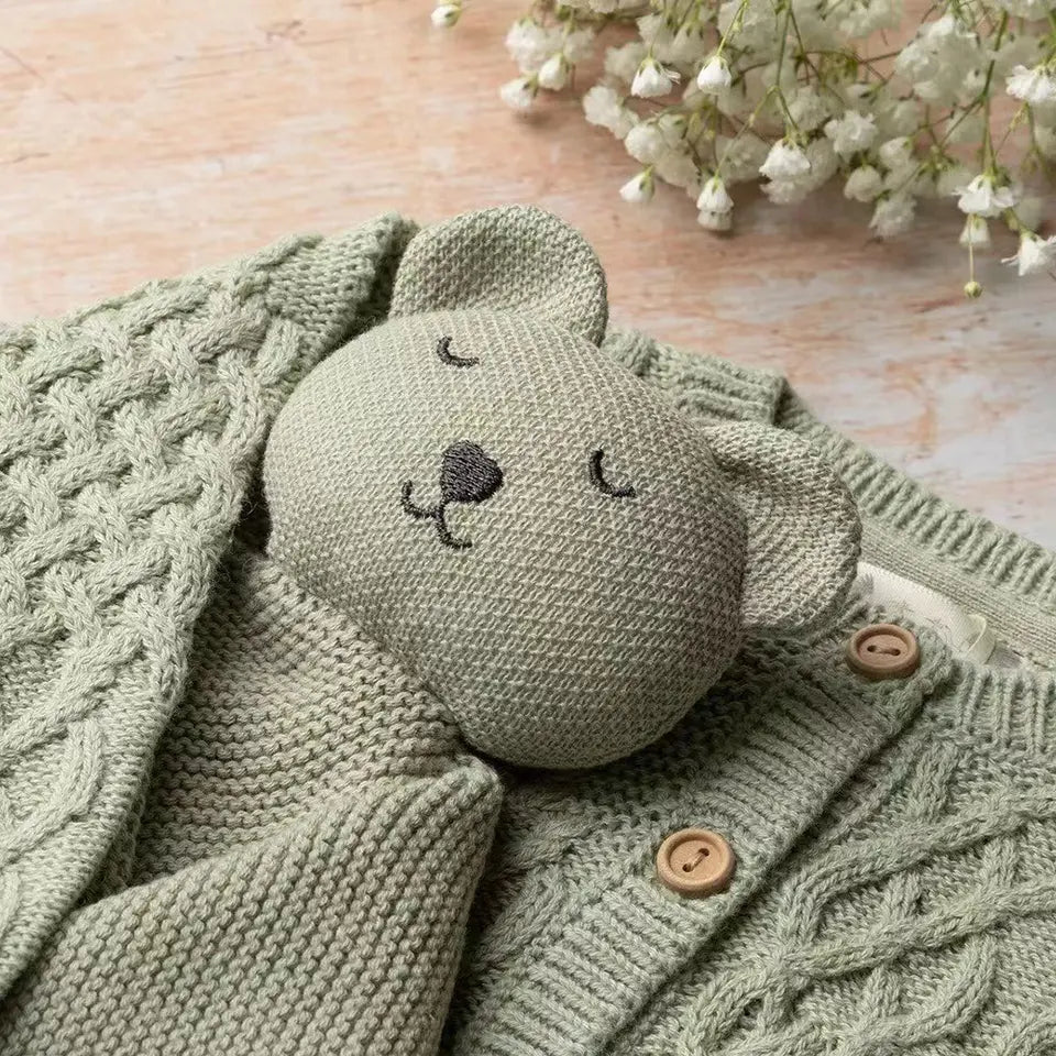 100% Organic Cotton Knitted Bunny Comforter - Against The Grain Childrens Furniture & Essentials