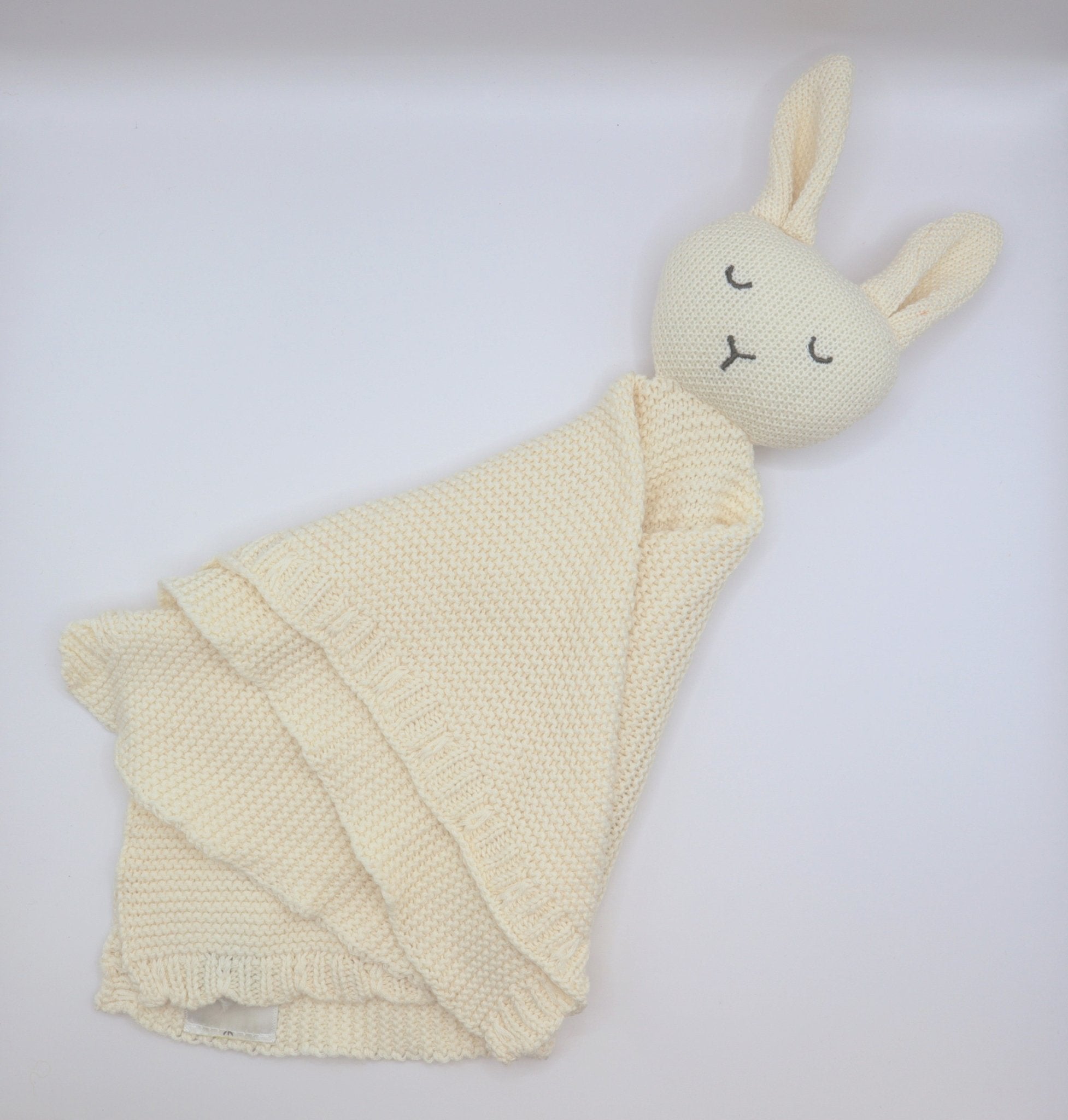 100% Organic Cotton Knitted Bunny Comforter - Against The Grain Childrens Furniture & Essentials