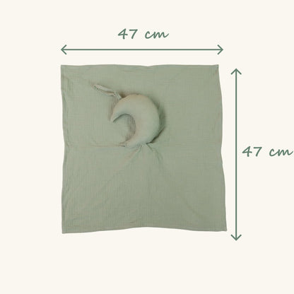 100% Organic Cotton Muslin Moon Comforter - Against The Grain Childrens Furniture & Essentials