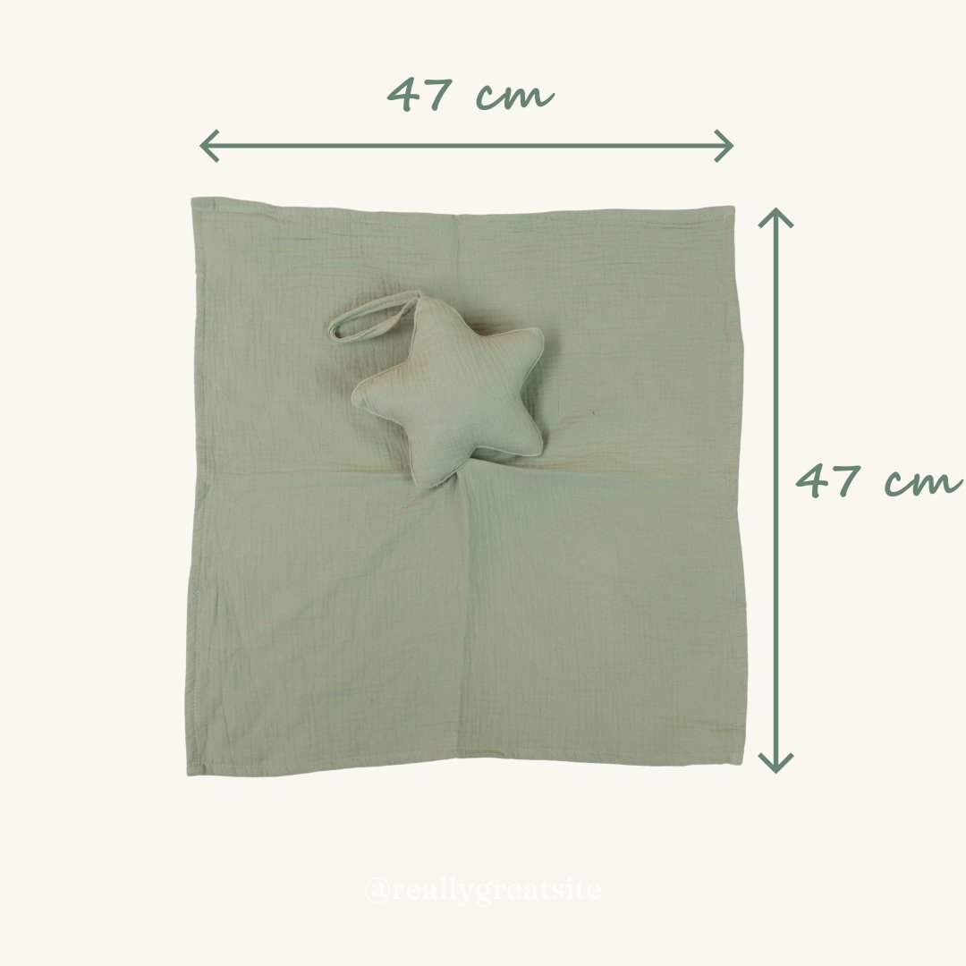 100% Organic Cotton Muslin Star Comforter - Against The Grain Childrens Furniture & Essentials