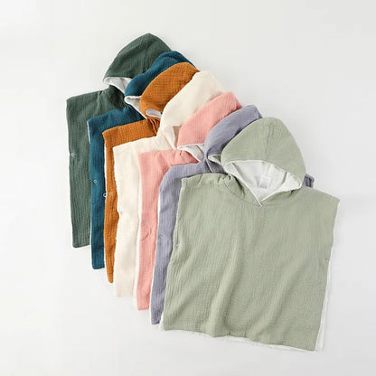 100% Organic Cotton Poncho - Against The Grain Childrens Furniture & Essentials