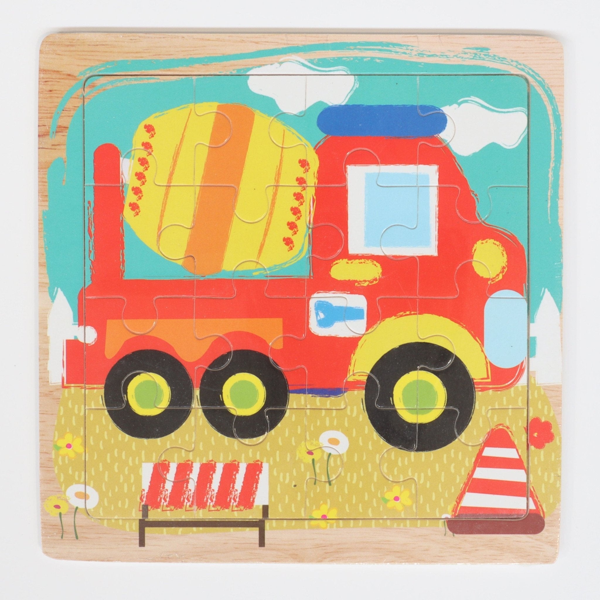 16pc Vehicle Puzzle - Against The Grain Childrens Furniture & Essentials