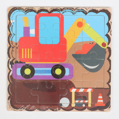 16pc Vehicle Puzzle - Against The Grain Childrens Furniture & Essentials