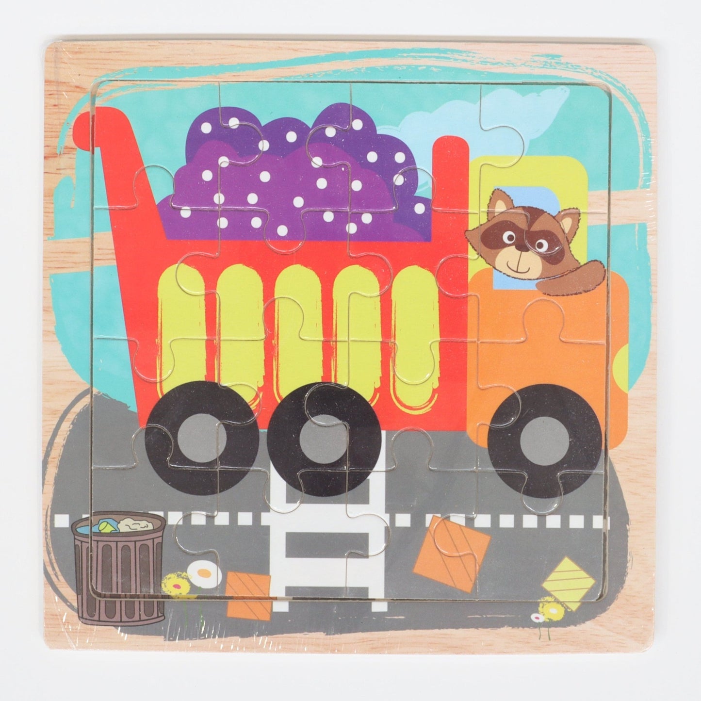 16pc Vehicle Puzzle - Against The Grain Childrens Furniture & Essentials