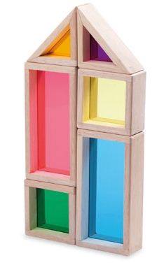 20pc Rainbow Blocks - Against The Grain Childrens Furniture & Essentials