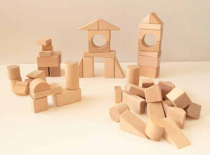 28pc Beechwood Building Blocks - Against The Grain Childrens Furniture & Essentials