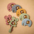 2pc Silicone Teether/Rattle Set - Against The Grain Childrens Furniture & Essentials