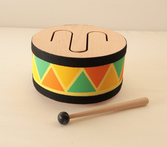 3 Tone Wooden Drum - Against The Grain Childrens Furniture & Essentials