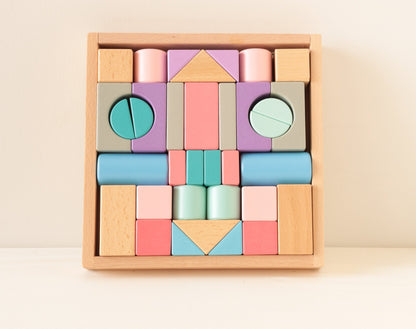 35pc Beechwood Building Blocks - Against The Grain Childrens Furniture & Essentials