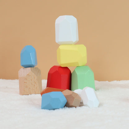 36pc Geometric Stacking Stones - Against The Grain Childrens Furniture & Essentials