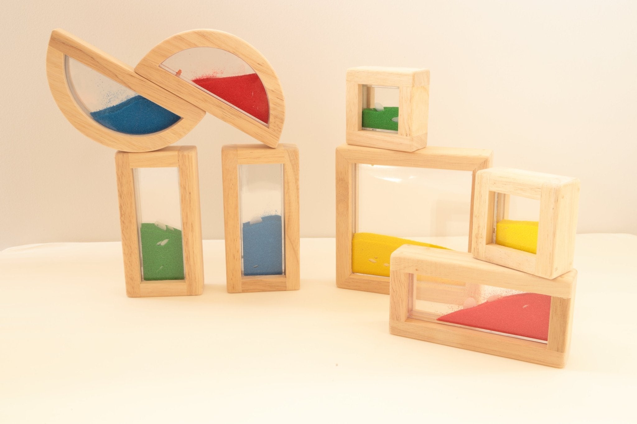 8pc Sand Rainbow Blocks - Against The Grain Childrens Furniture & Essentials