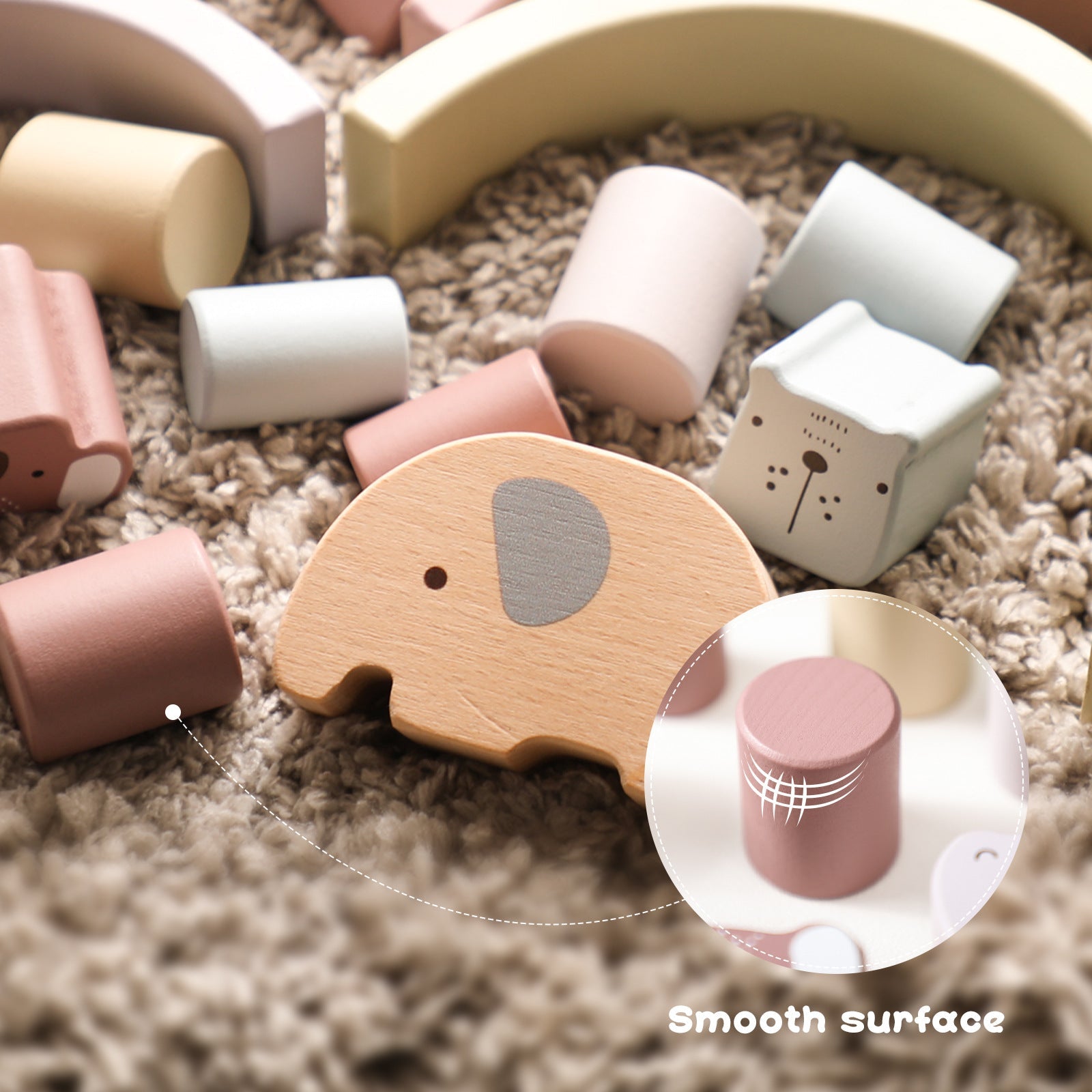 Animal Stacking Blocks - Against The Grain Childrens Furniture & Essentials