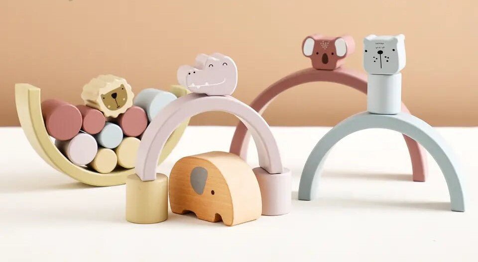 Animal Stacking Blocks - Against The Grain Childrens Furniture & Essentials