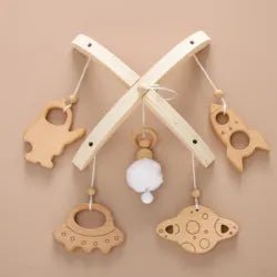 Beech Wood Baby Mobile - Against The Grain Childrens Furniture & Essentials