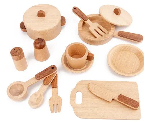 Beech Wood Cooking Utensil Set - Against The Grain Childrens Furniture & Essentials