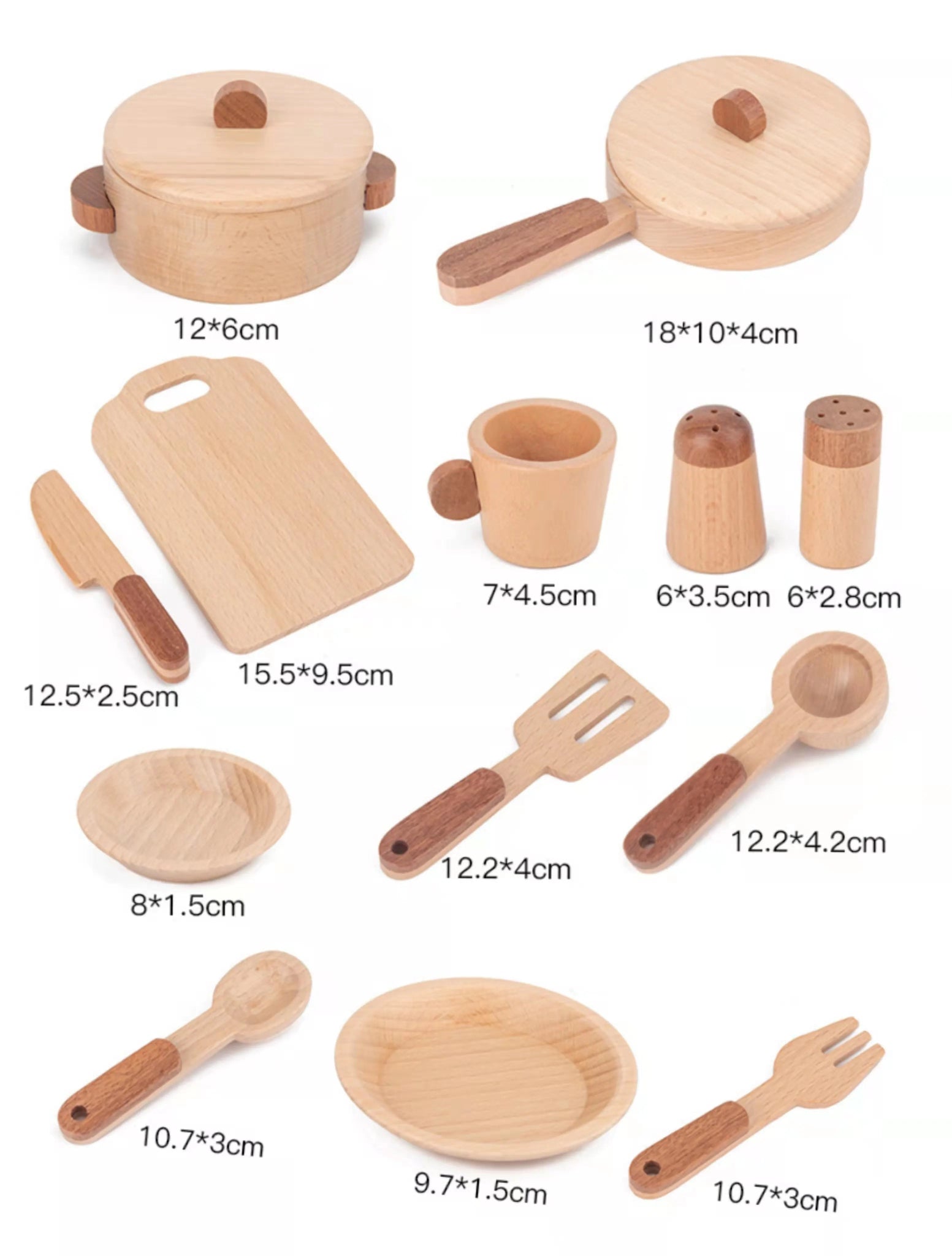 Beech Wood Cooking Utensil Set - Against The Grain Childrens Furniture & Essentials