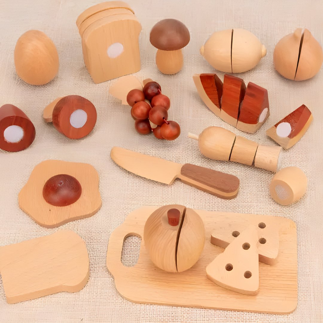 Beech Wood Cutting Utensil Set - Against The Grain Childrens Furniture & Essentials