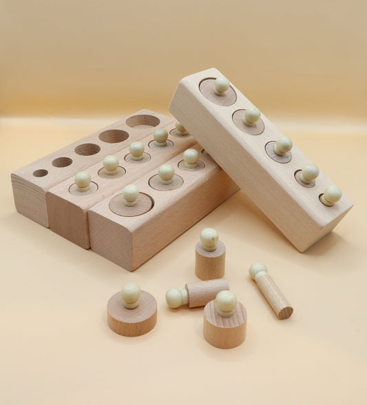 Beech Wood Cylinder Block Set - Against The Grain Childrens Furniture & Essentials