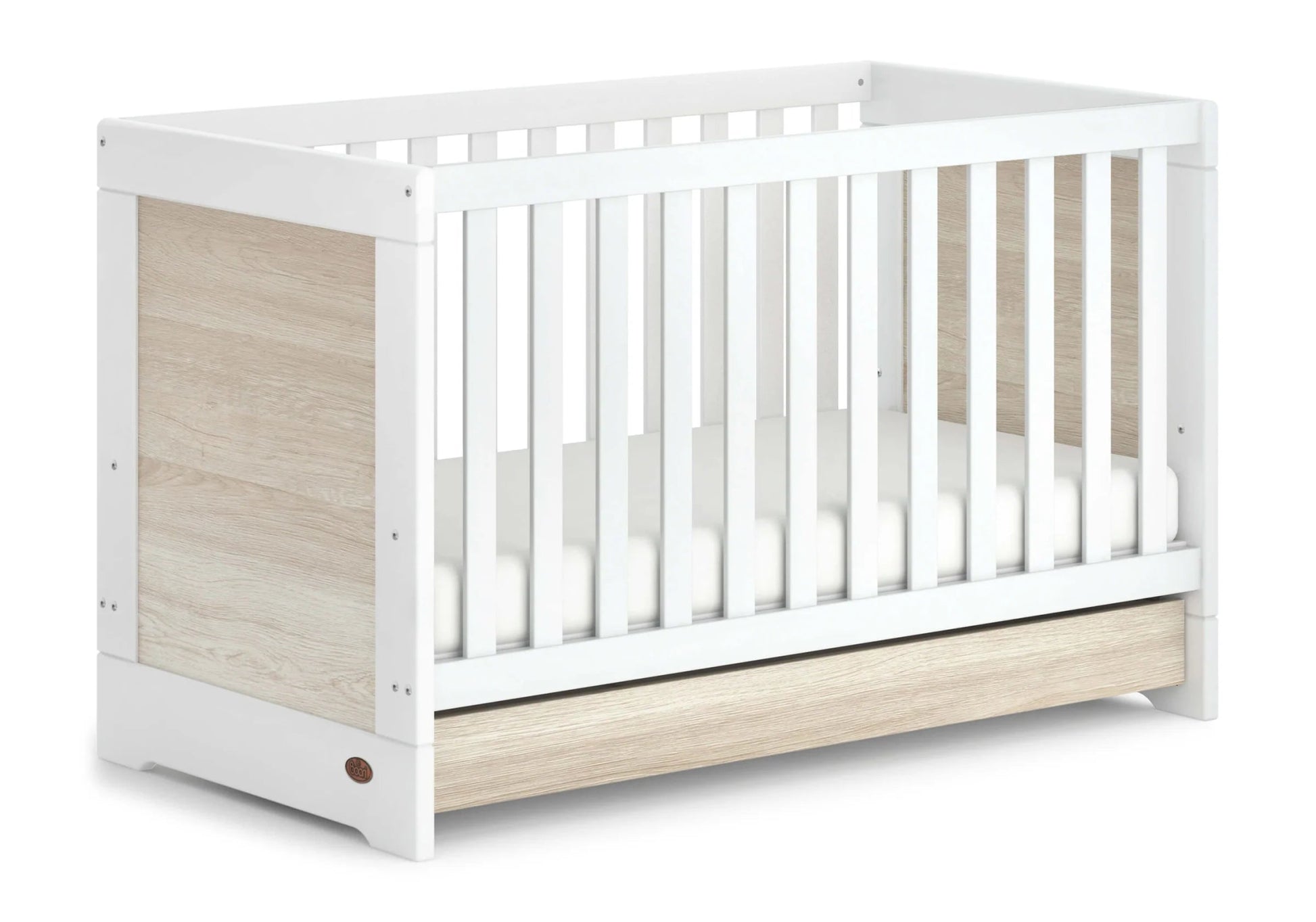 Boori Elite Multipurpose Cot Bed with Mattress Drawer Against The Grain Childrens Furniture Essentials