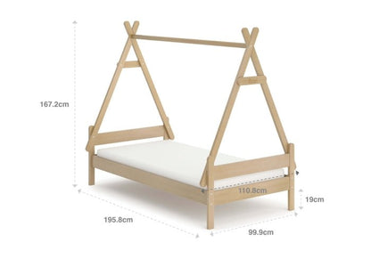 Boori Forest Teepee Childrens Bed with Matteress - Against The Grain Childrens Furniture & Essentials