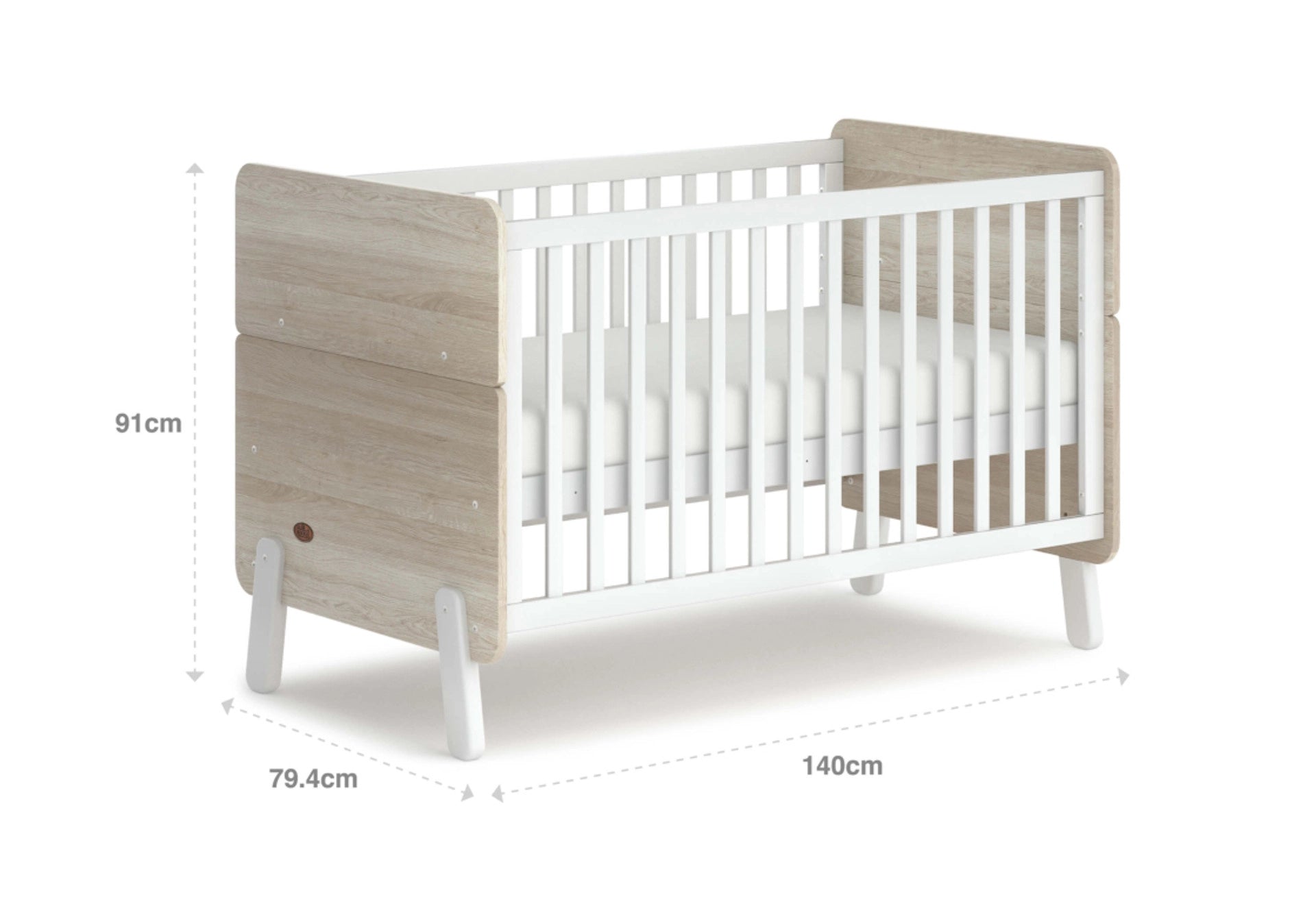 Boori Natty Multipurpose Cot Bed with Mattress - Against The Grain Childrens Furniture & Essentials